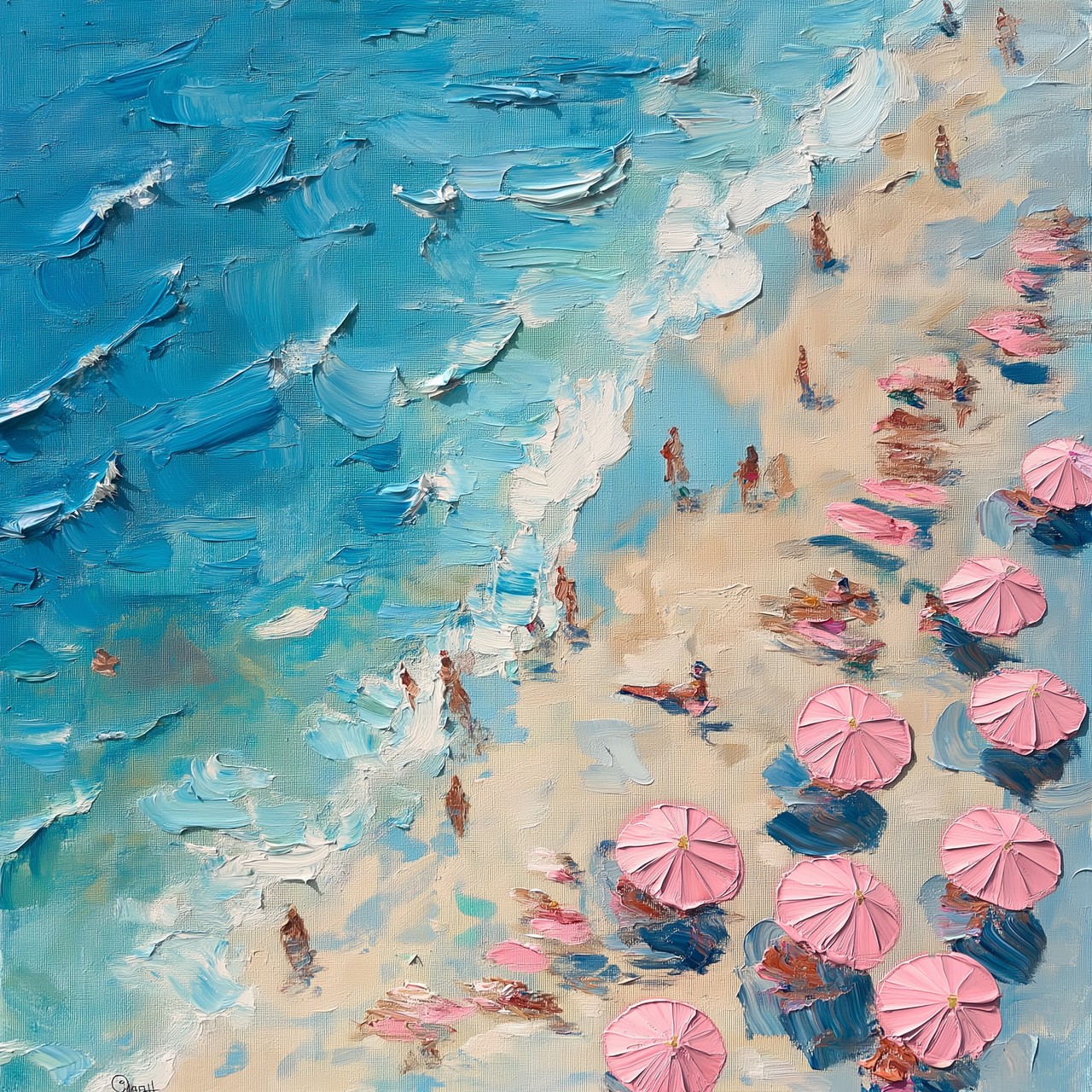 Tablou Canvas: Șărmurile îmbăiate în soare - Thumbnail 2