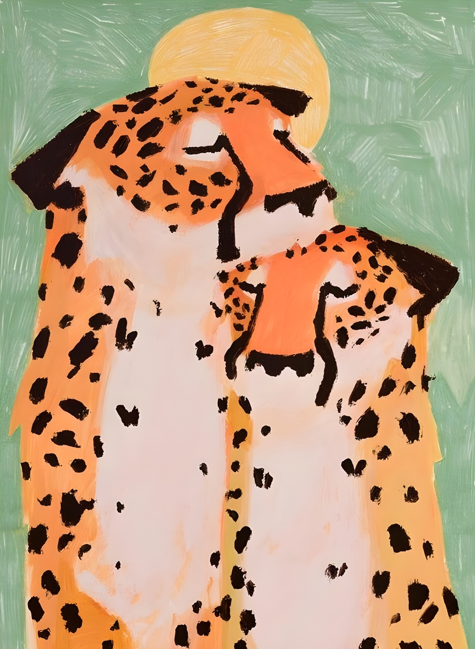 Tablou Canvas: Duo Serengeti luminat de soare - Thumbnail 2