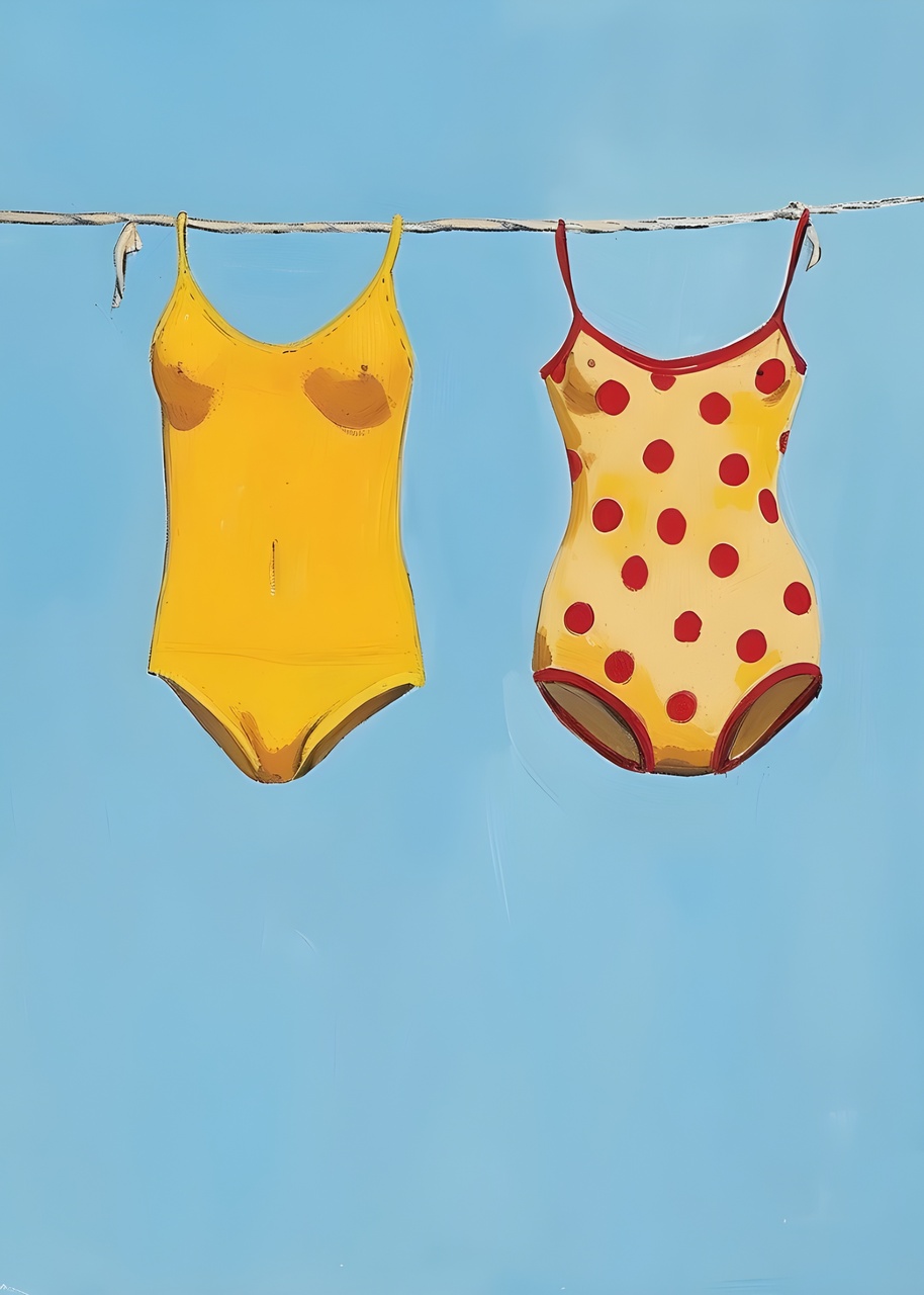 Tablou Canvas: Costume de baie într-o zi însorită - Thumbnail 2