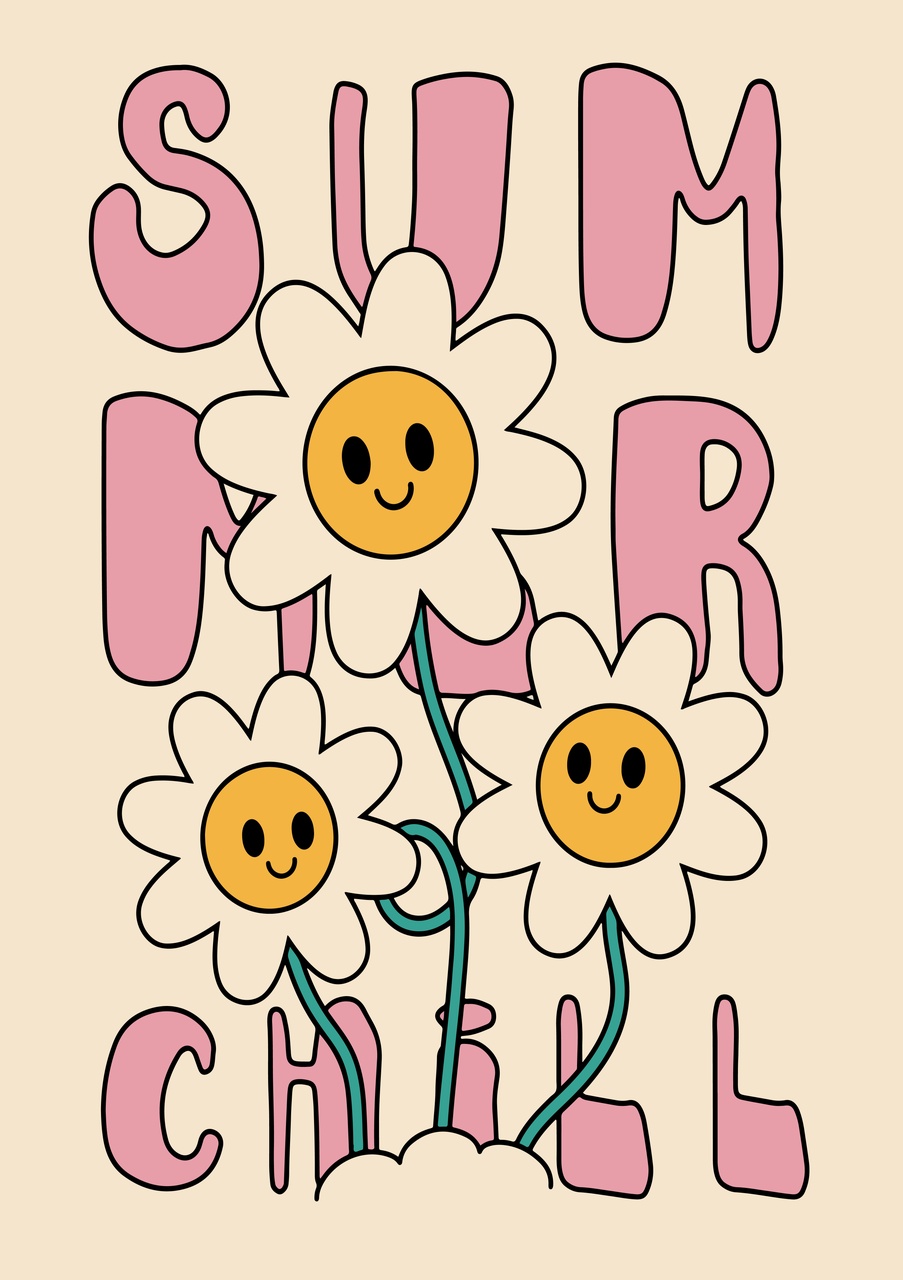 Tablou Canvas: Zâmbete însorite: Relaxare de vară - Thumbnail 2