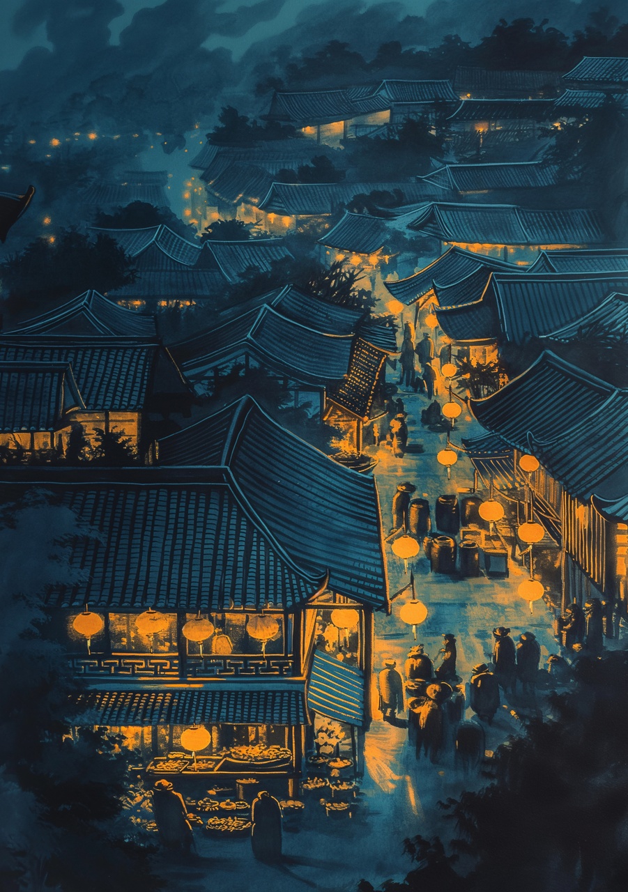 Tablou Canvas: Strălucirea Festivalului de la Amurg - Thumbnail 2