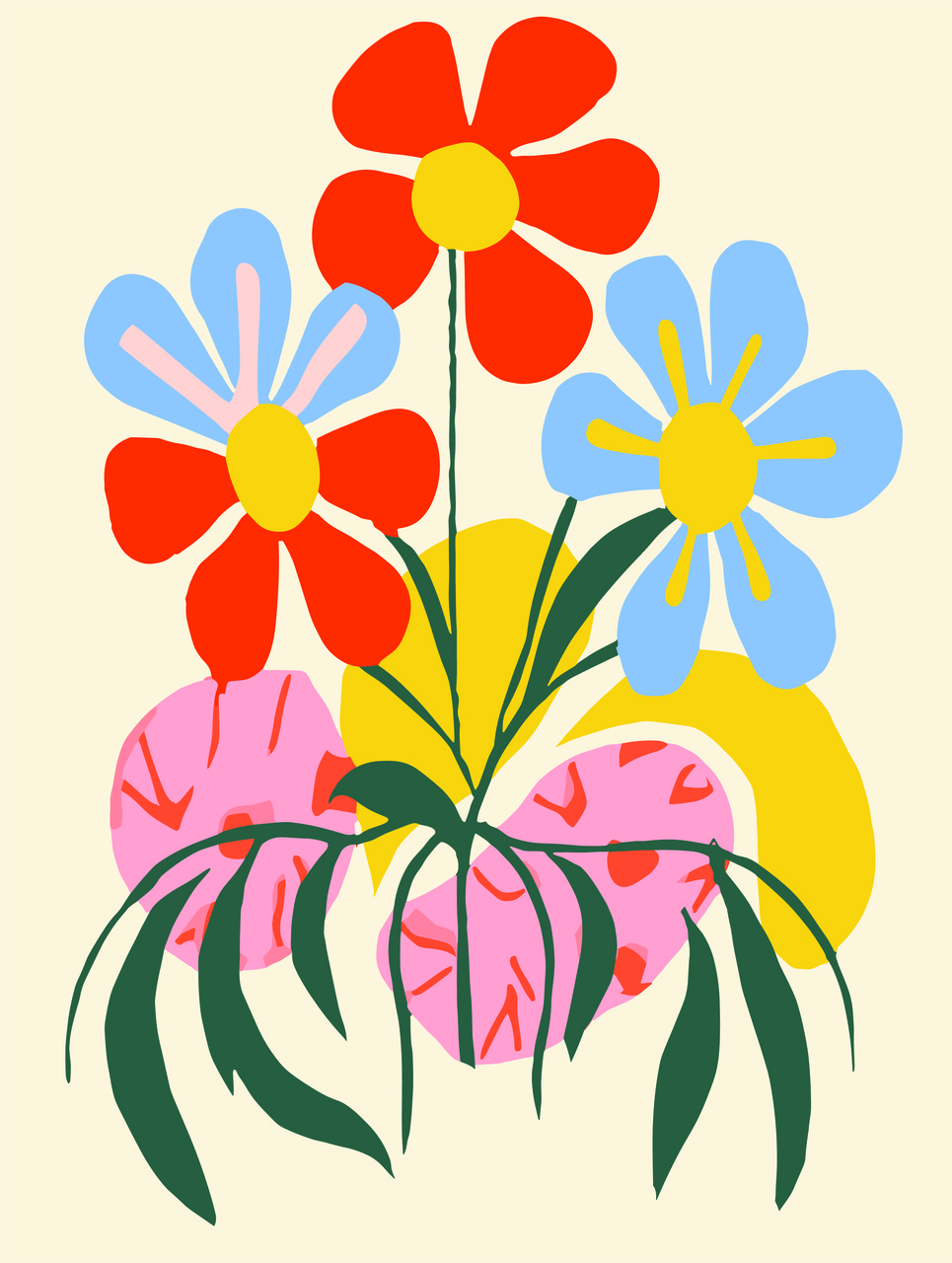 Tablou Canvas: Simfonia florilor vibrante - Thumbnail 2