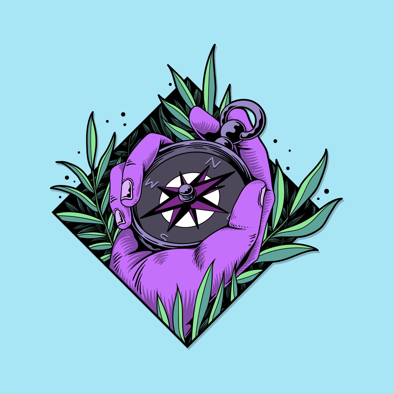 Tablou Canvas: Exploratorul Violet - Thumbnail 2