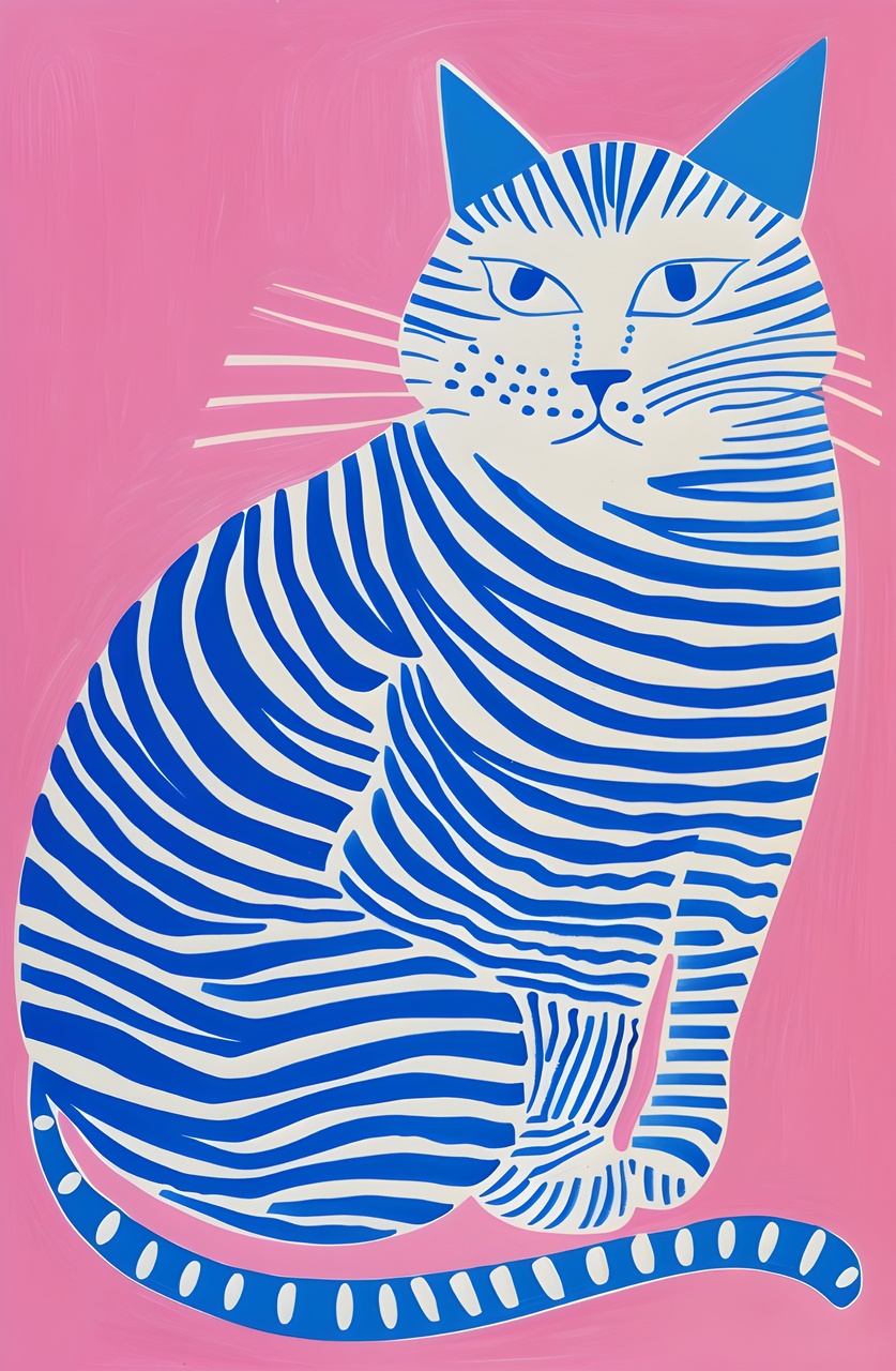 Tablou Canvas: Mustăți în Albastru - Thumbnail 2