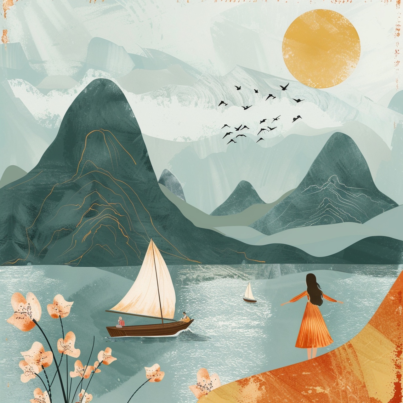 Tablou Canvas: Șoapte ale Orizontului - Thumbnail 2