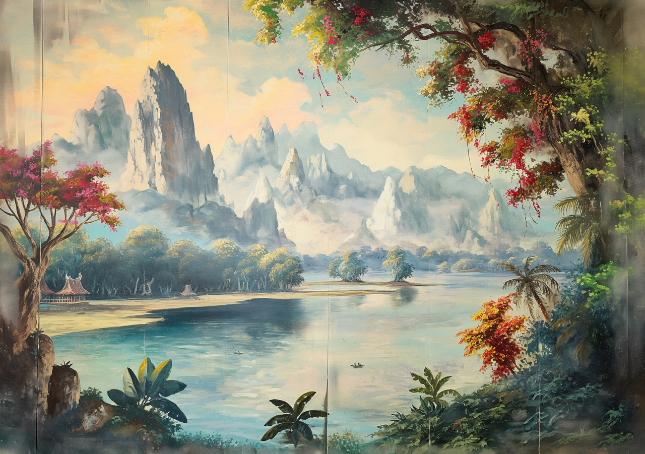 Tablou Canvas: Șoaptele Vârfurilor Liniștite - Thumbnail 2