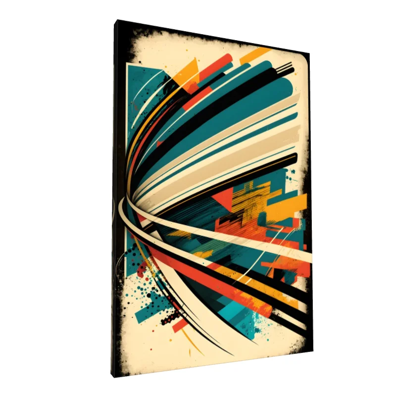 Tablou canvas: Forme Geometrice în Culori Vibrante - Image 1