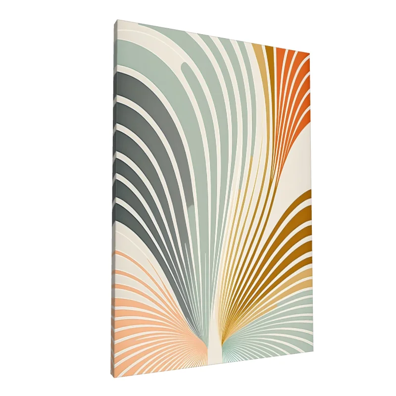 Tablou canvas: Forme Absracte în Tonuri Pământii - Image 1