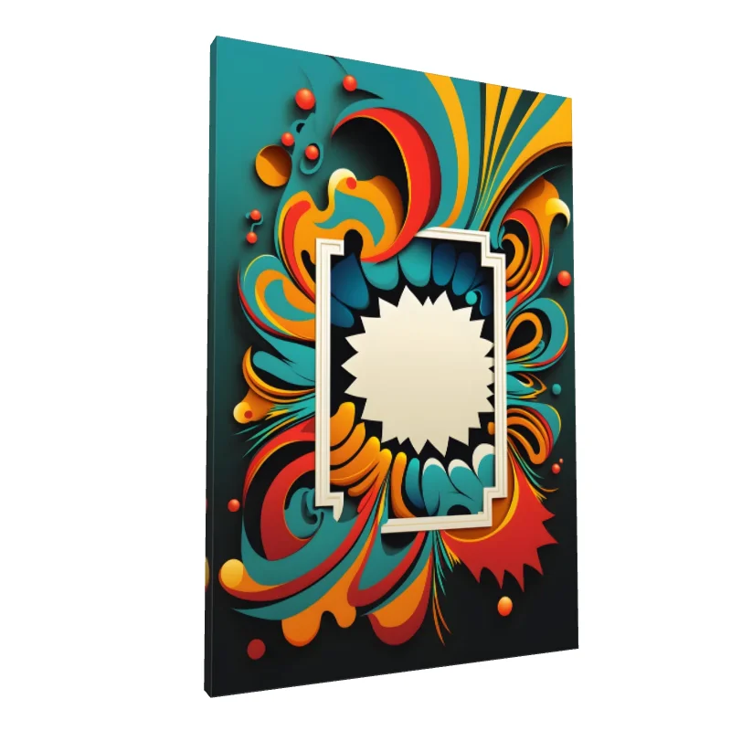 Tablou canvas: Explozie de Forme și Culori Vii - Image 1