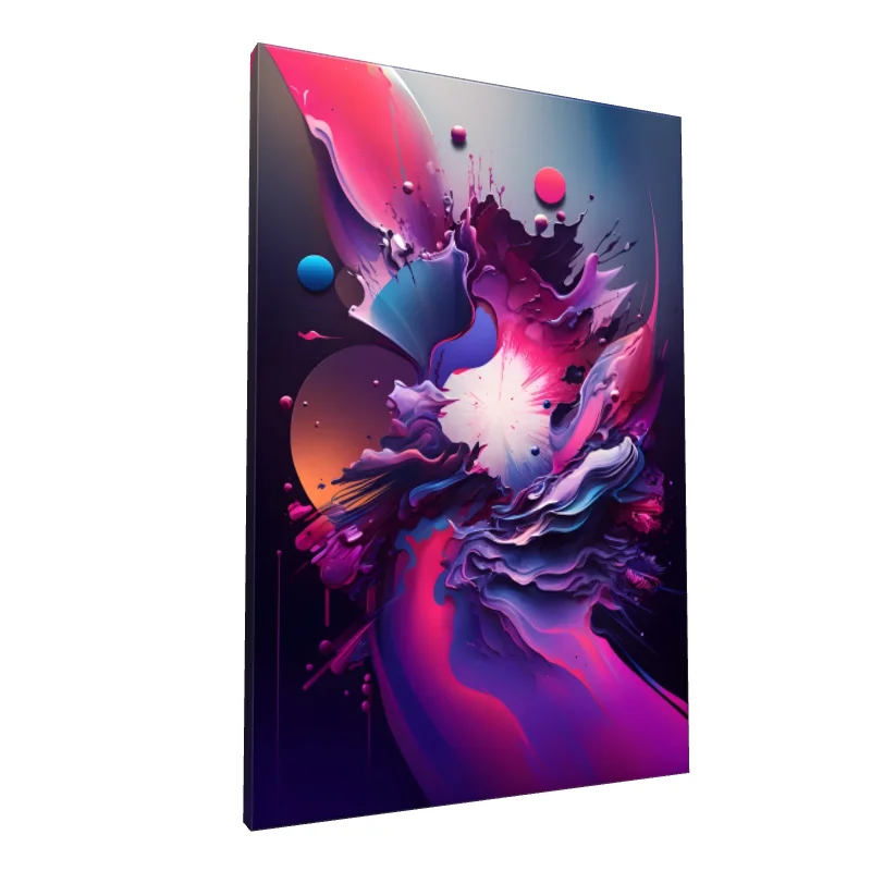 Tablou canvas: Explozie de Culori în Stil Abstract