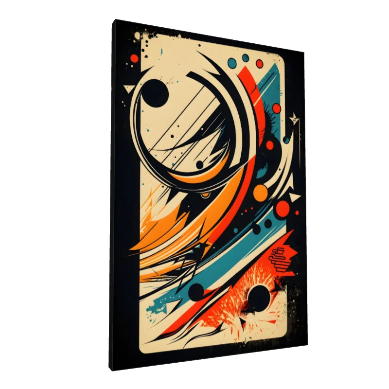 Tablou canvas: Compoziție Geometrică în Tonuri Calde (2)