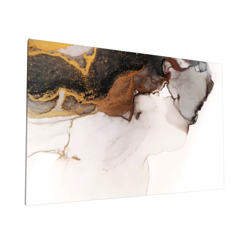 Tablou canvas: Fluxuri de Aur și Negru - Image 1