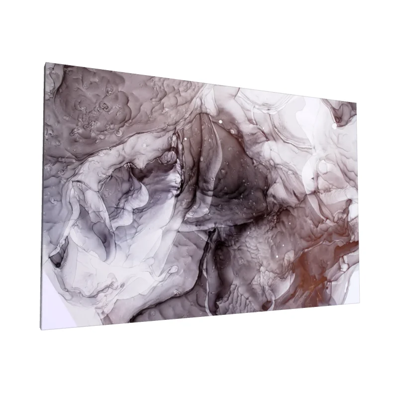 Tablou canvas: Texturi Fluide în Tonuri de Gri - Image 1