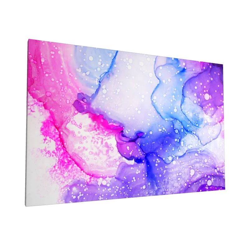 Tablou canvas: Abstracție în Tonuri de Roz și Albastru - Image 1