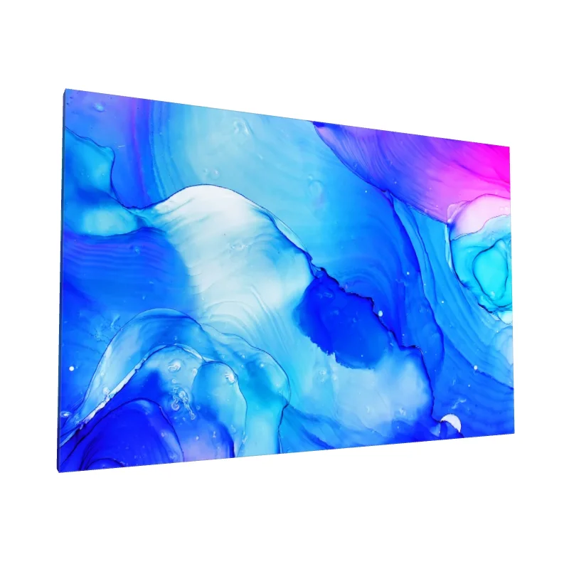 Tablou canvas: Fluxuri de Albastru și Roz în Abstract - Image 1