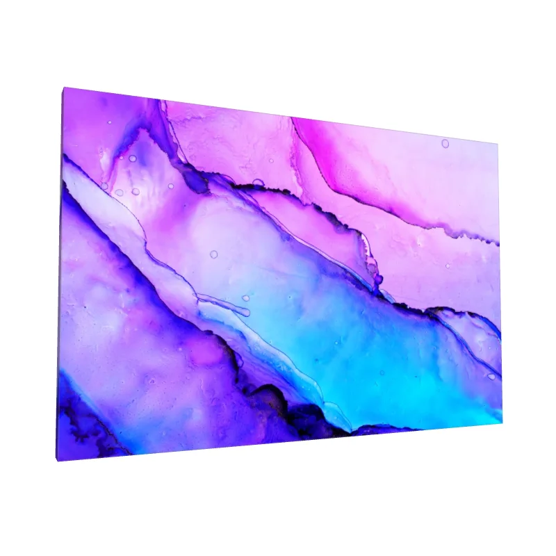 Tablou canvas: Peisaj Abstract în Tonuri de Mov și Albastru - Image 1