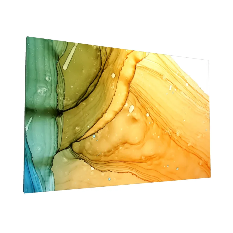 Tablou canvas: Fluiditate Cromatică în Tonuri Calde - Image 1