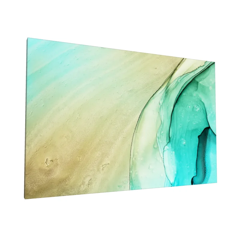 Tablou canvas: Forme Fluide în Tonuri de Turcoaz - Image 1