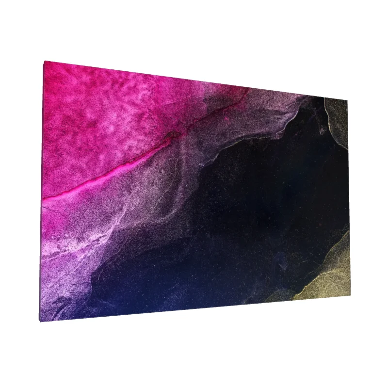 Tablou canvas: Compoziție Abstractă în Roz și Negru