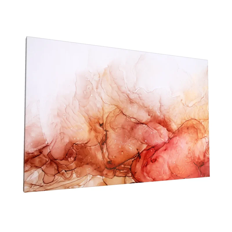 Tablou canvas: Texturi Abstracție în Tonuri de Roșu