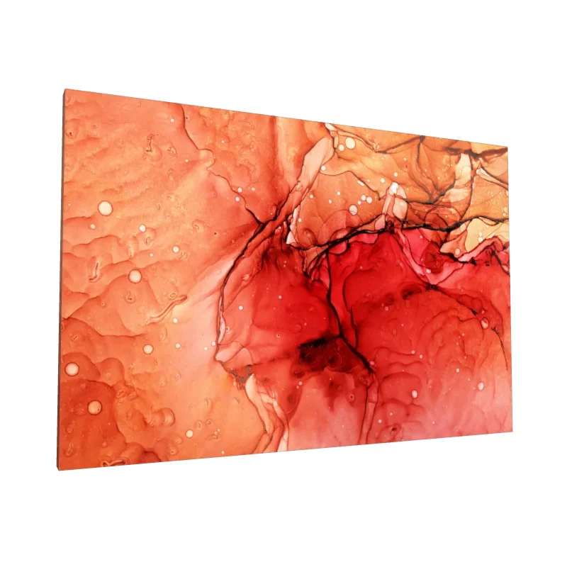 Tablou canvas: Texturi Abstracție în Tonuri de Roșu (2)