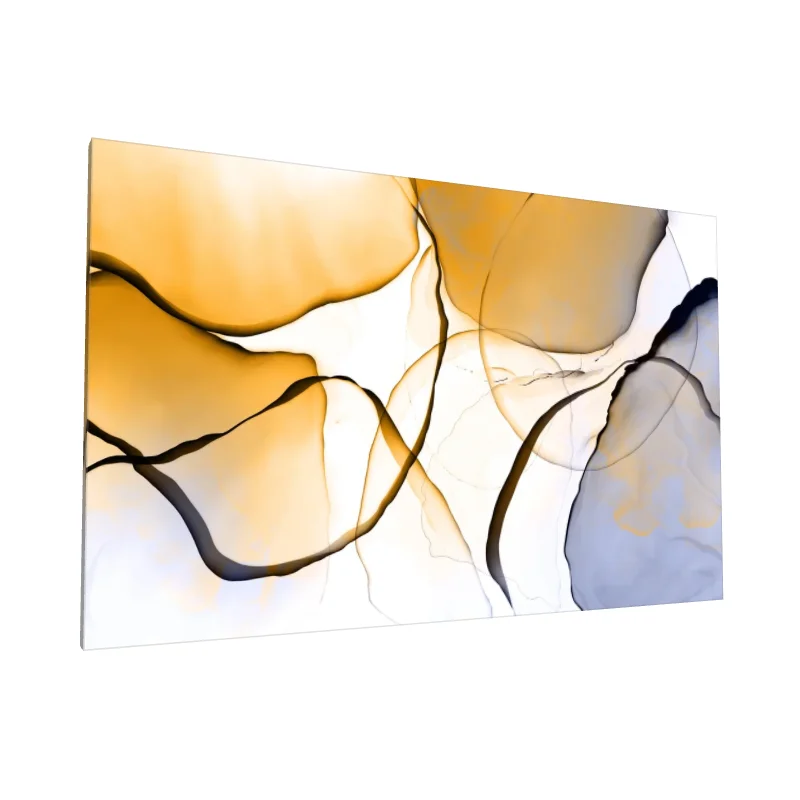 Tablou canvas: Compoziție Abstractă în Tonuri de Chihlimbar - Image 1