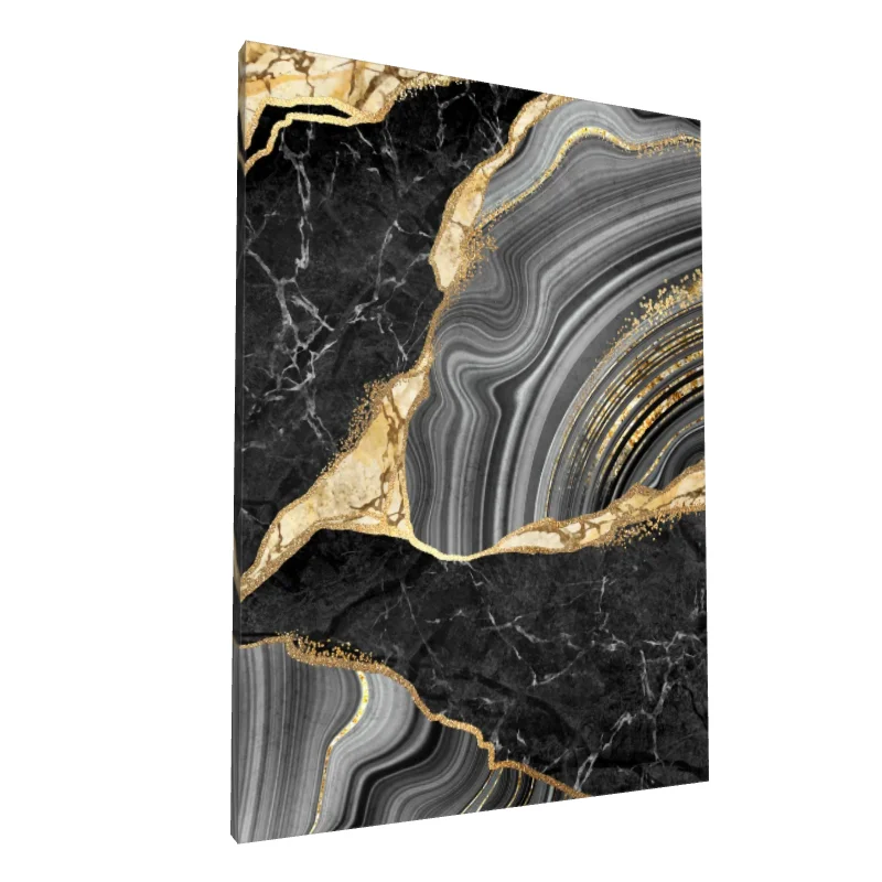 Tablou canvas: Textură Abstracție cu Elemente Aurii - Image 1