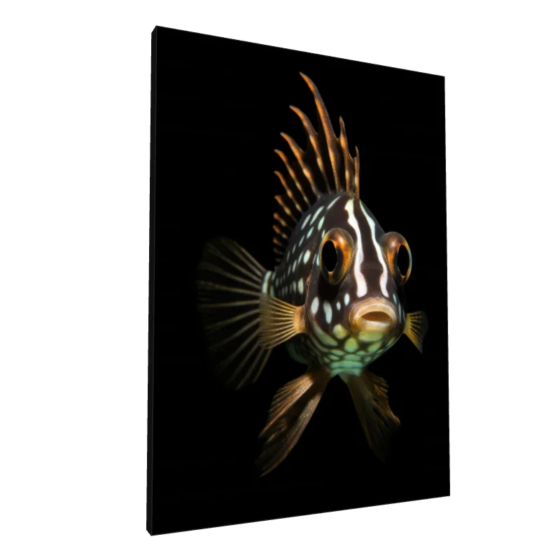 Tablou canvas: Pește Exotic cu Model Geometric