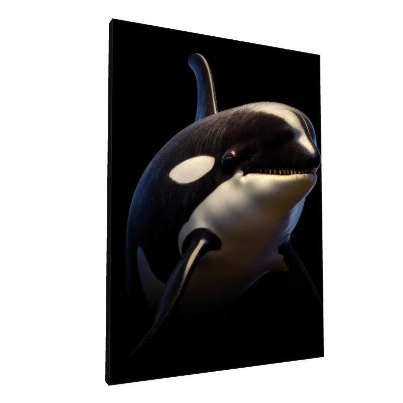 Tablou canvas: Orca Realistă în Apă Întunecată - Image 1