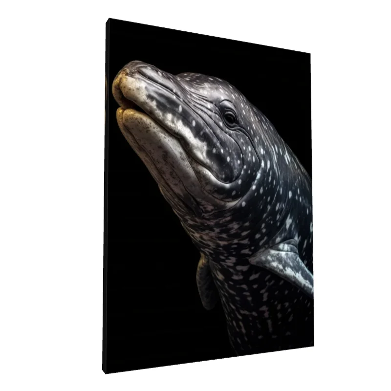 Tablou canvas: Portret Realist de Balenă în Detaliu