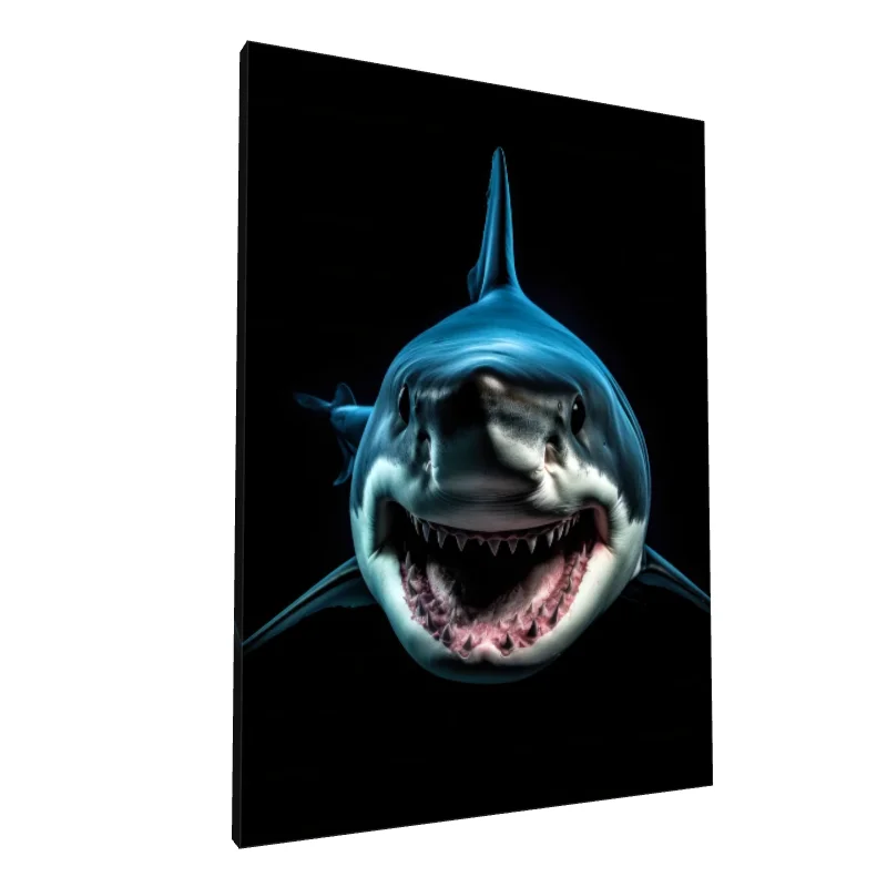 Tablou canvas: Portret Realist de Rechin Alb