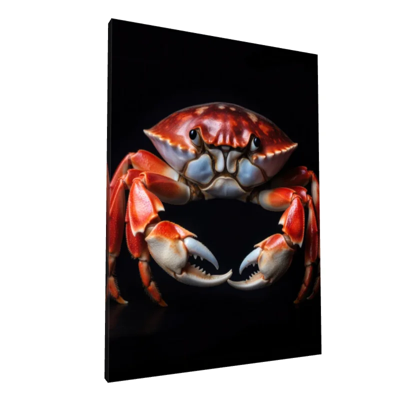 Tablou canvas: Crab Realist pe Fundal Negru (2)