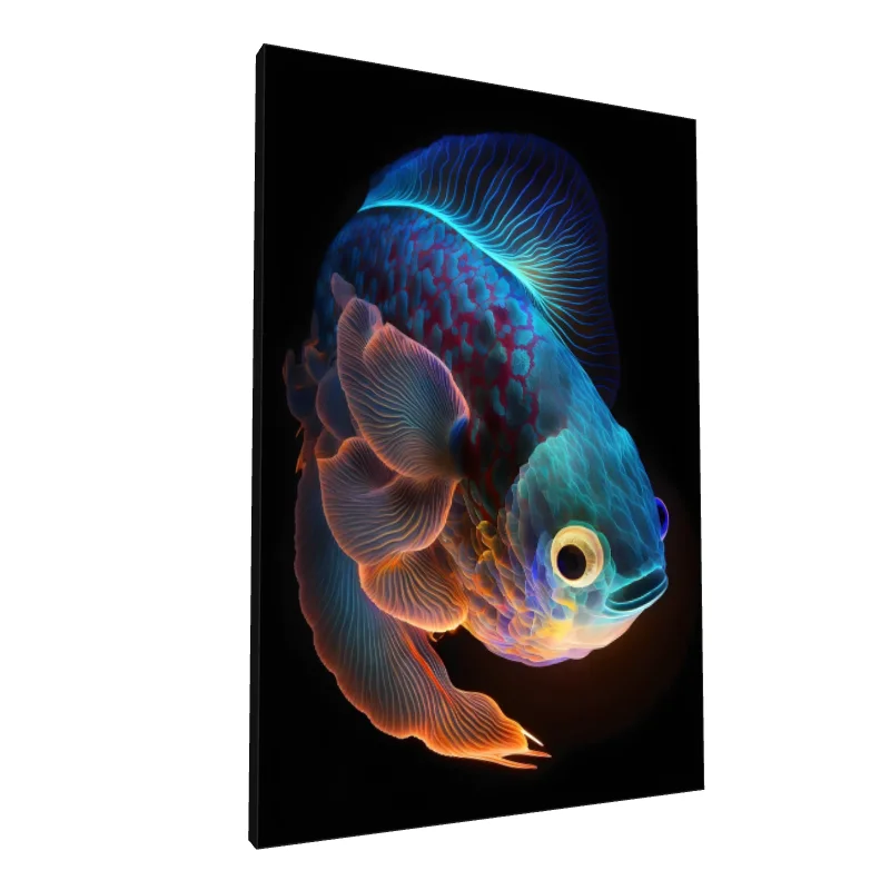 Tablou canvas: Pește Neon în Culori Vibrante