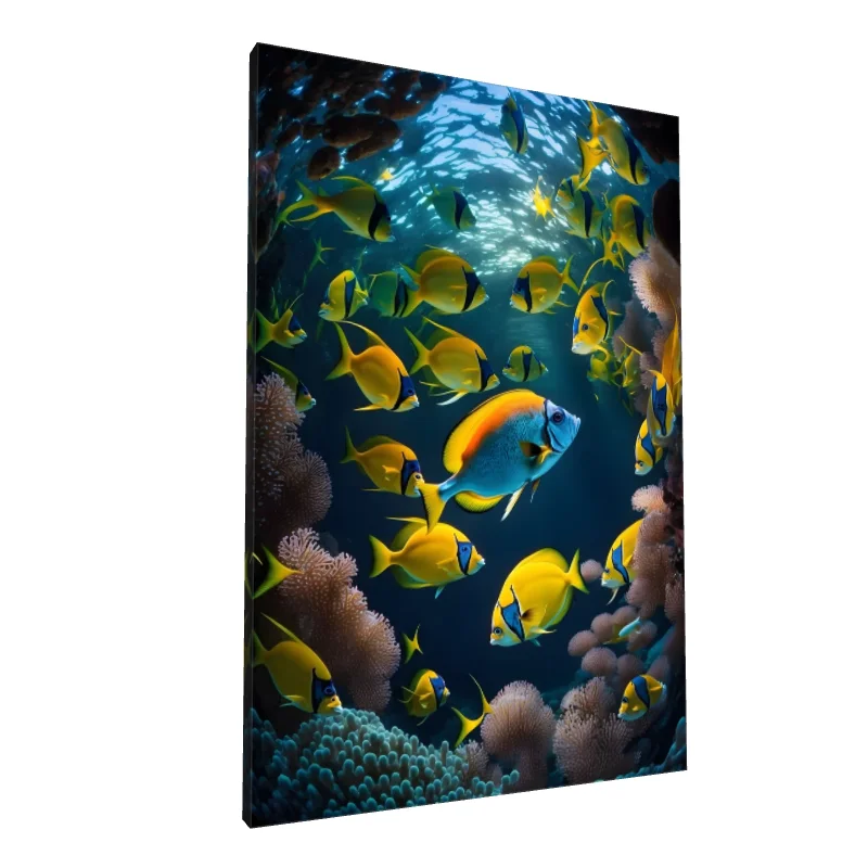 Tablou canvas: Dansul Peștilor Galbeni în Adâncuri