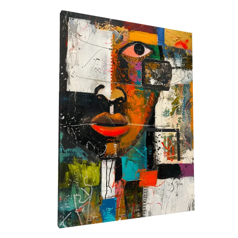 Tablou canvas: Portret Abstract al Culturii Africane