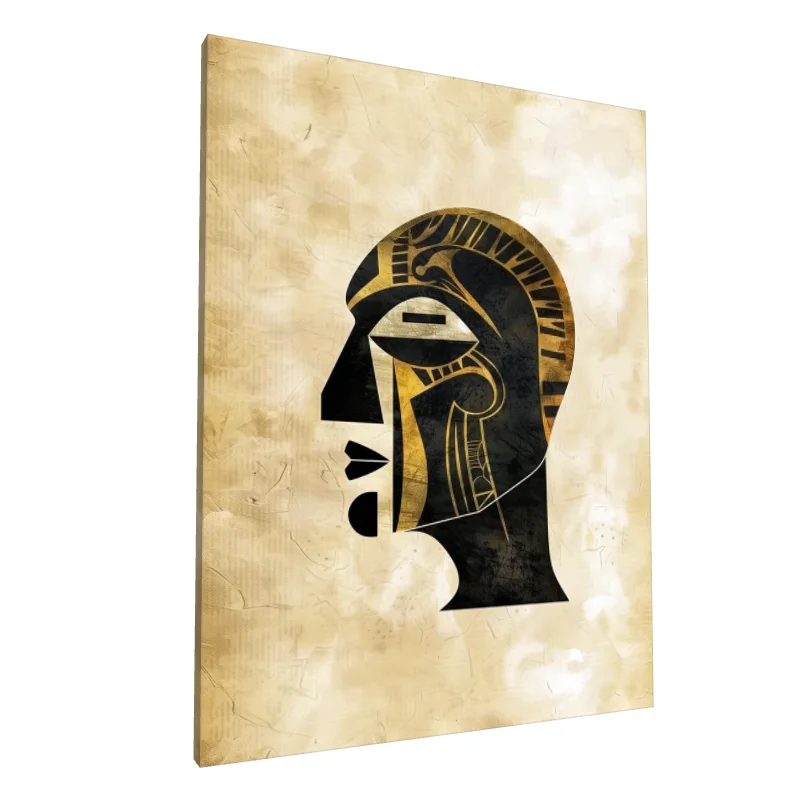 Tablou canvas: Portret Abstract de Inspirație Africană - Image 1