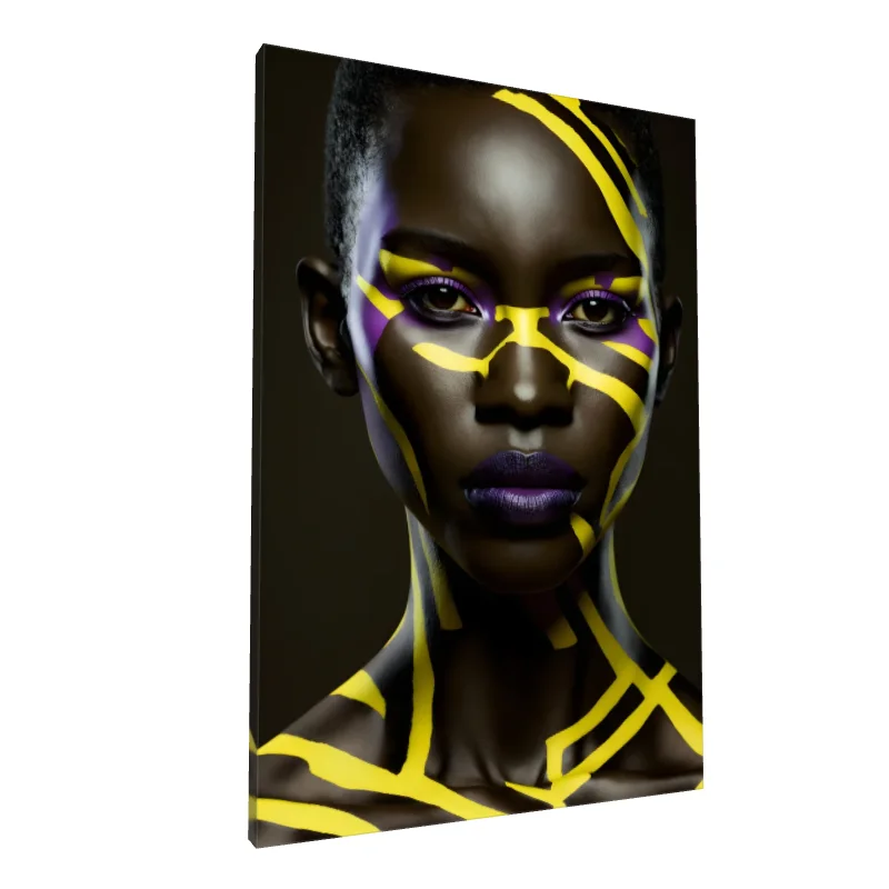 Tablou canvas: Portret Cultural cu Accente Vii