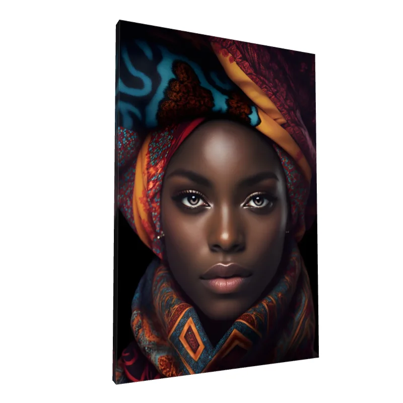 Tablou canvas: Portret Colorat al Culturii Africane (2)