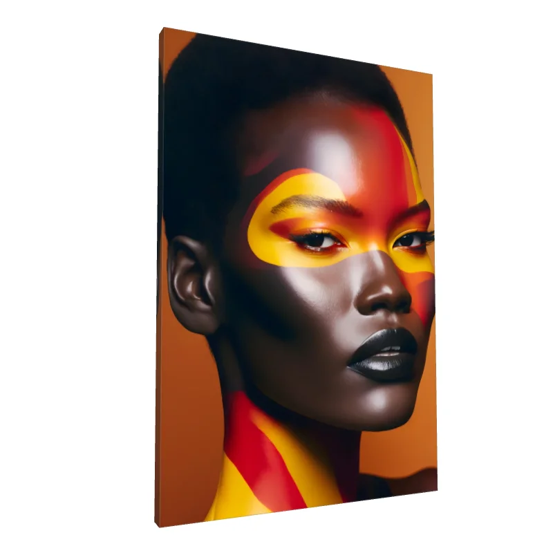 Tablou canvas: Portret Artistic în Culori Africane