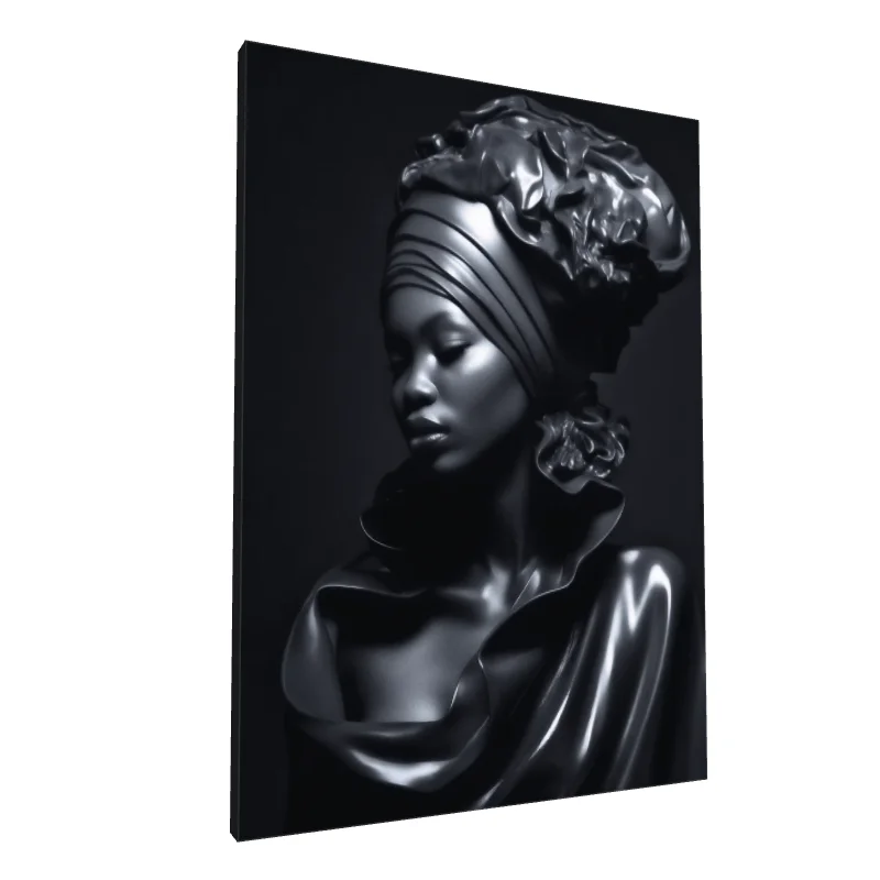 Tablou canvas: Portret Elegant în Stil Sculptural