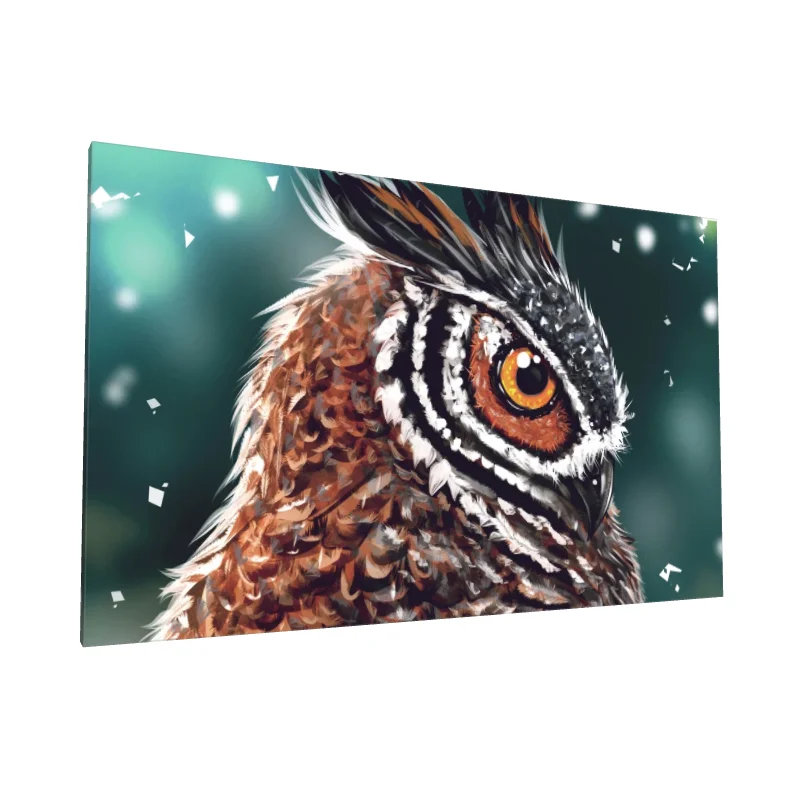 Tablou canvas: Portret Bufniță în Detalii Realiste