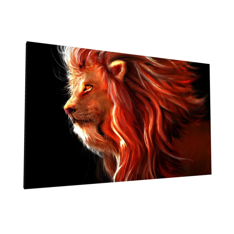 Tablou canvas: Portret de Leu cu Manta de Foc
