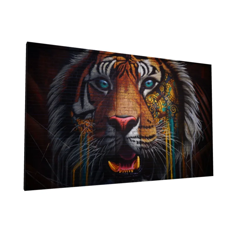 Tablou canvas: Portret de Tigru cu Detalii Aurii