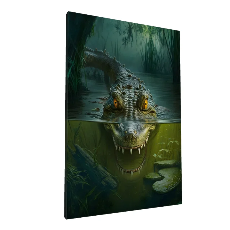 Tablou canvas: Crocodil Înfricoșător în Apă
