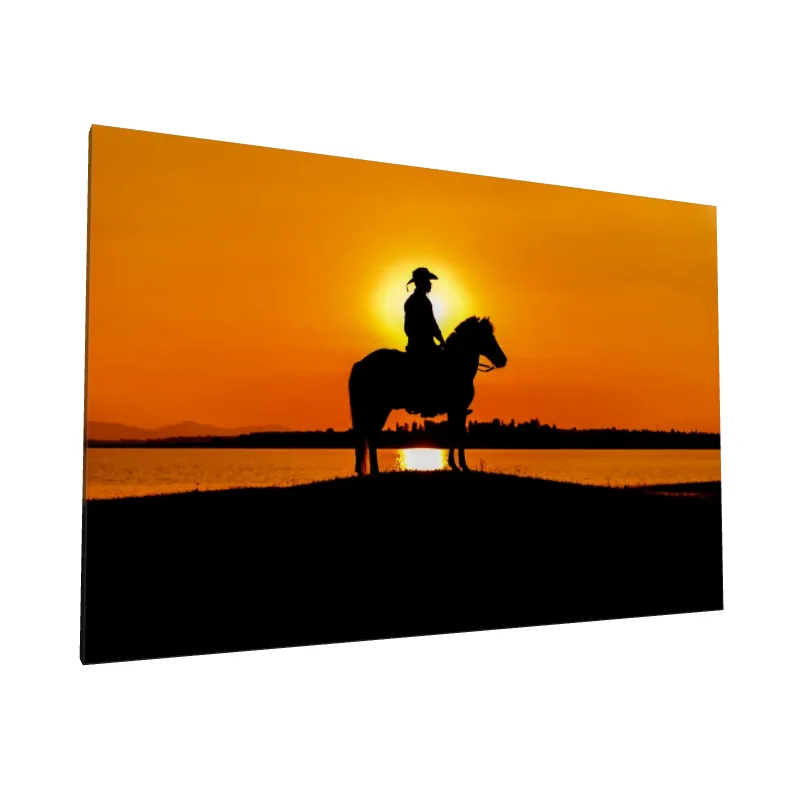 Tablou canvas: Siluetă Călăreț la Apus - Image 1