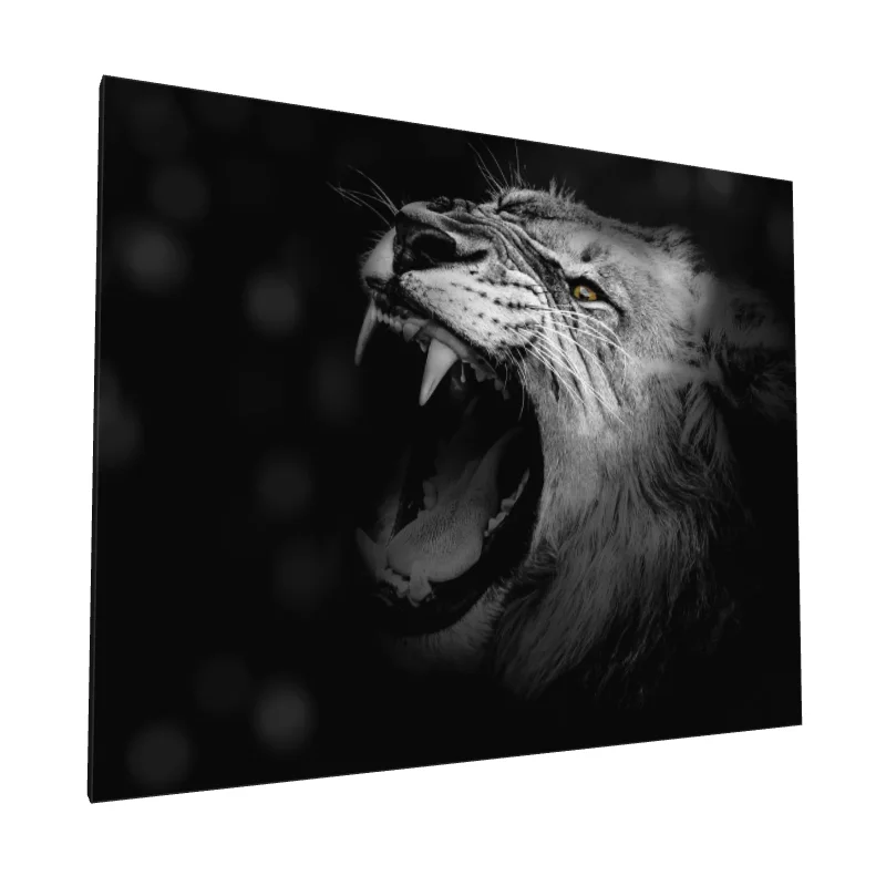 Tablou canvas: Portret de Leu în Detalii Dramatice