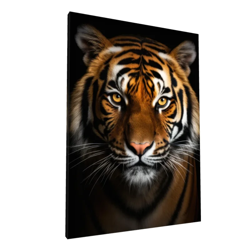 Tablou canvas: Portret Realist de Tigru cu Privire Intensa (2) - Image 1