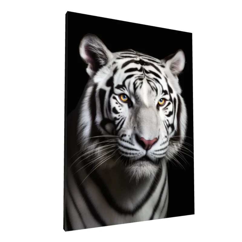 Tablou canvas: Portret de Tigru Alb în Detalii Fine (2)
