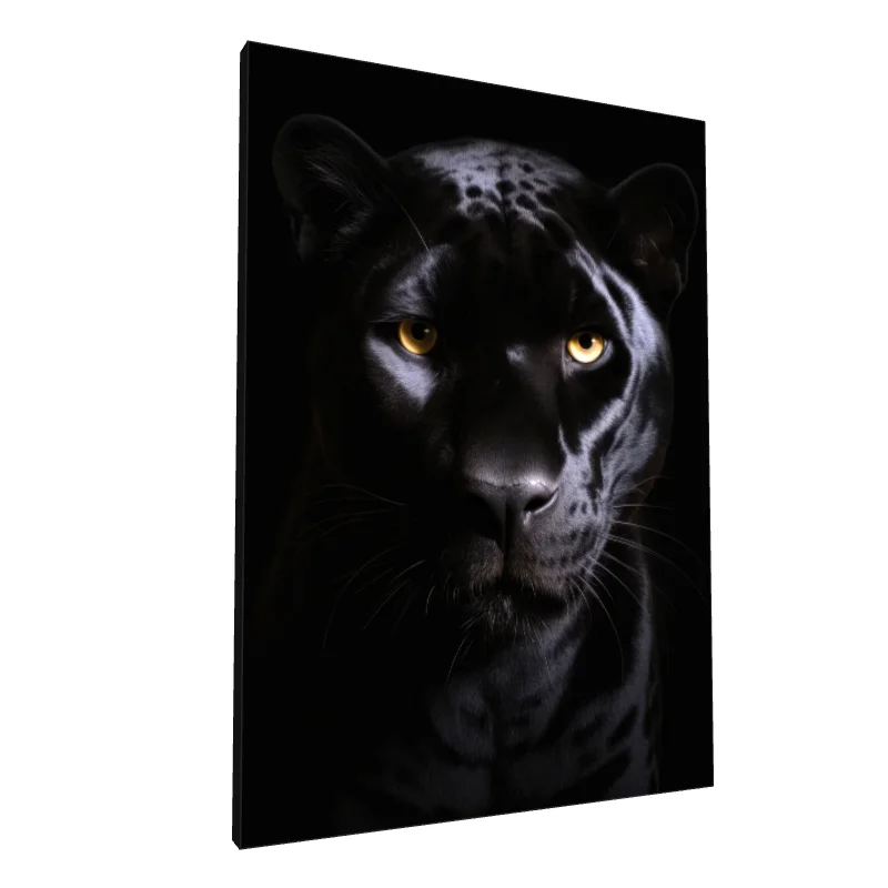 Tablou canvas: Portret de Panteră Neagră în Detalii