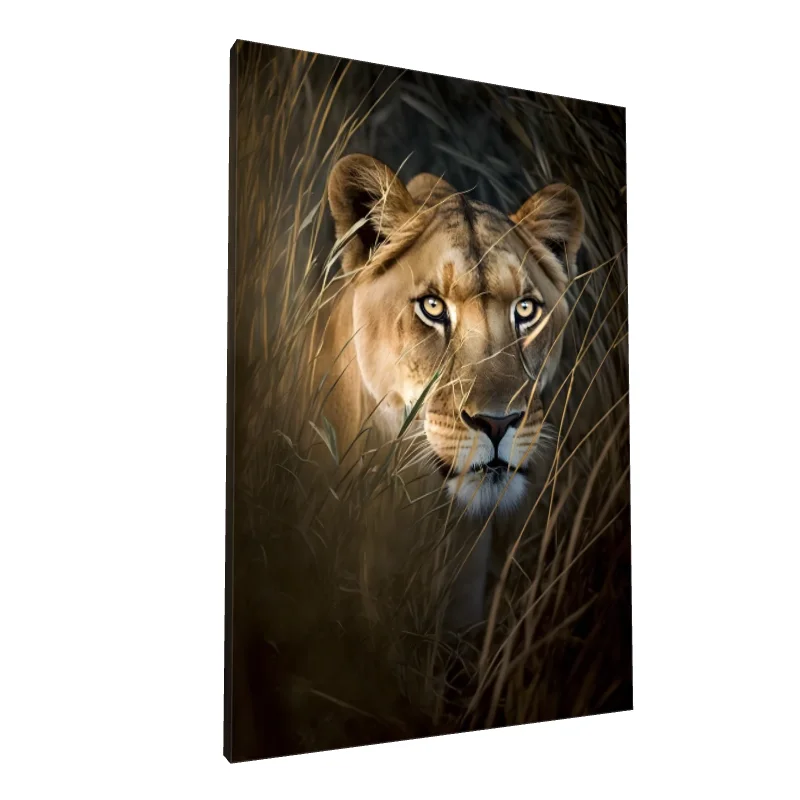 Tablou canvas: Privirea Intimidantă a Leoaicei - Image 1